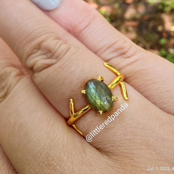 Labradorite branch ring - Picture 2 of 6